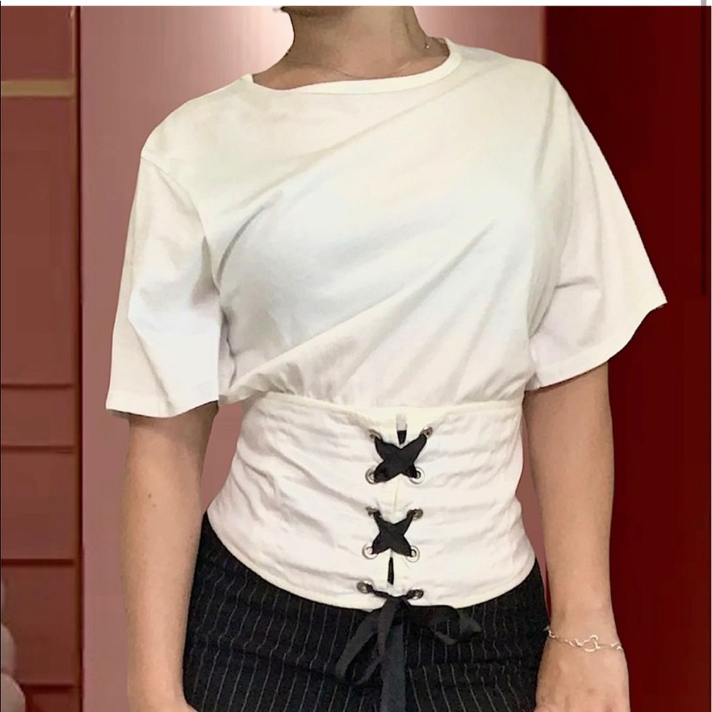 Zara corset style shirt